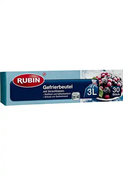 Rubin Buzdolabı Poşeti 3 lt 30'lu dayanıklı ve kullanışlı saklama çözümü