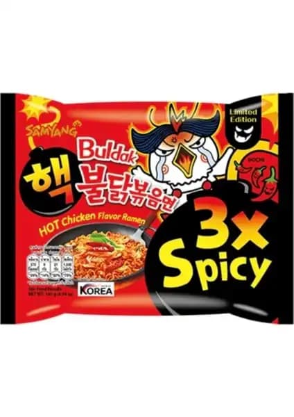 Samyang Buldak 3x Spicy Noodle Güney Kore'nin Baharatlı ve Yoğun Aromalı Ürünü