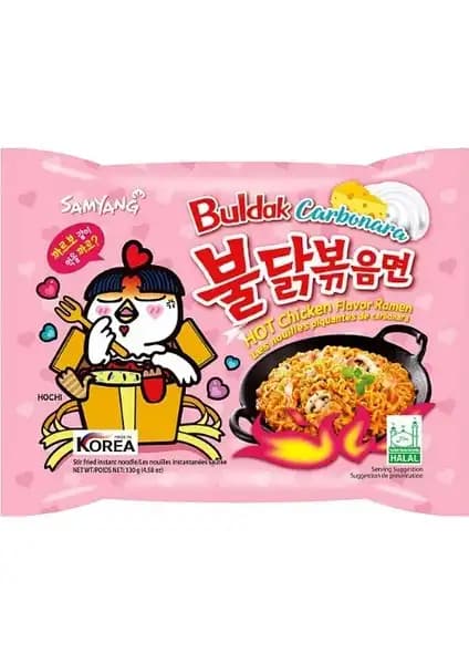 Samyang Buldak Carbonara Hot Chicken Flavor: Yoğun Baharatlı ve Aromatik Makarna Deneyimi