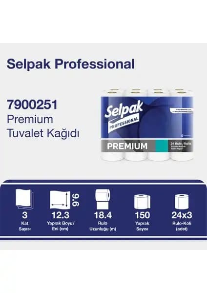 Selpak Professional Premium Tuvalet Kağıdı: Ofis ve Ortak Alanlar İçin Dayanıklı ve Ekonomik Çözüm