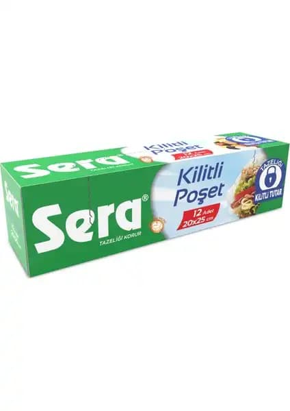Sera Kilitli Poşet 12 Adet ile Güvenli ve Pratik Saklama Çözümleri