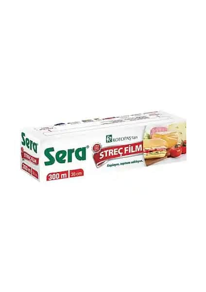 Sera Streç Film 300 m x 30 cm 9 Mikron dayanıklı ve çok amaçlı koruma çözümü