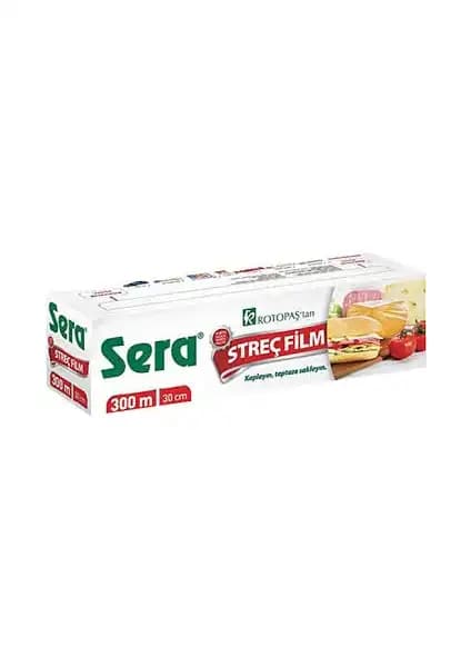 Sera Streç Film 300 m x 30 cm 9 Mikron dayanıklı ve çok amaçlı koruma çözümü
