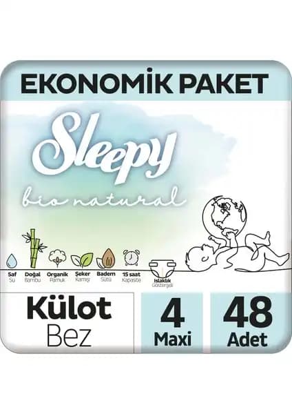 Sleepy Bio Natural Ekonomik Bebek Külot Bezleri: Doğal ve Güvenilir Bebek Bakım Çözümü