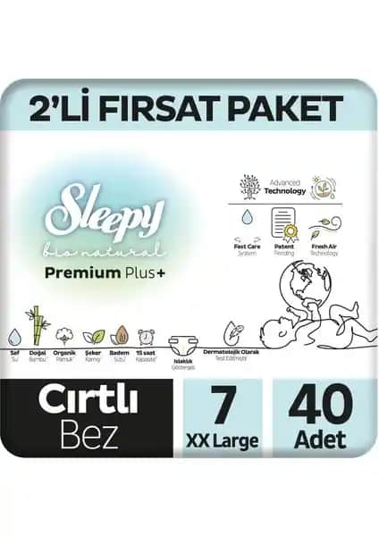 Sleepy Bio Natural Plus Bebek Bezi: Yüksek Emilim ve Konfor Sağlayan Premium Ürün