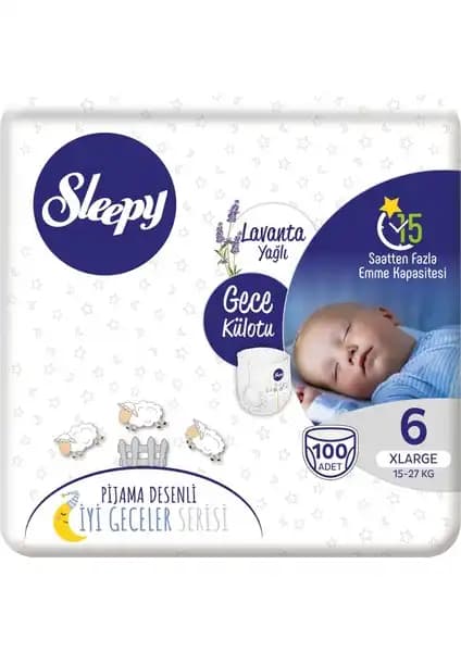 Sleepy Gece Külotu Lavanta Yağlı: Çocuklar İçin Yüksek Emicilik ve Konfor Sağlayan Gece Koruyucu