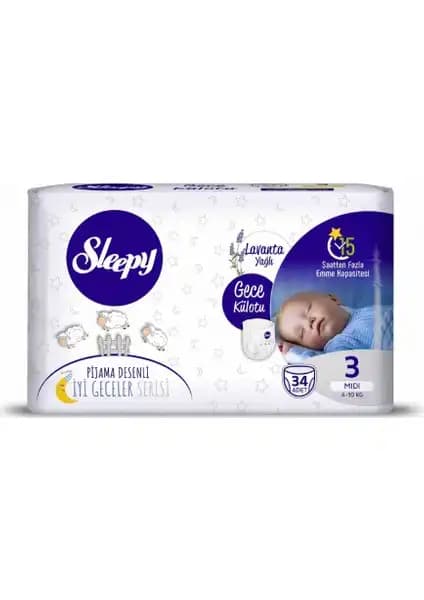 Sleepy Gece Külotu Lavanta Yağlı Midi: Konfor ve Güvenlik Sunan Yüksek Performanslı Ürün