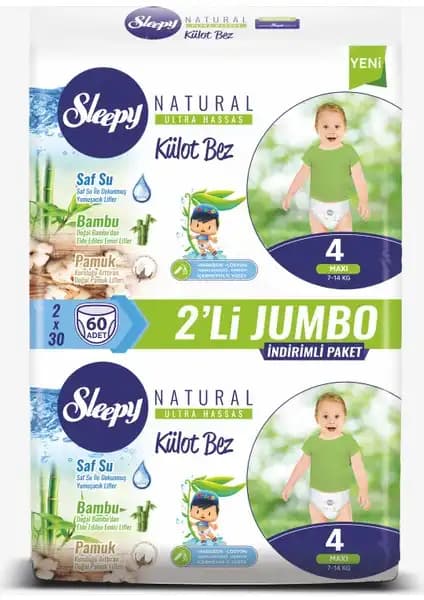 Sleepy Külot Bebek Bezi 4 Beden Maxi: Yüksek Emicilik ve Güvenli Kullanım Özellikleri