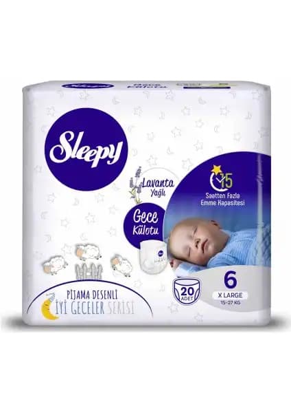 Sleepy Lavanta Yağlı Gece Külotu Yüksek Sızdırmazlık ve Konfor Sağlayan Tasarım