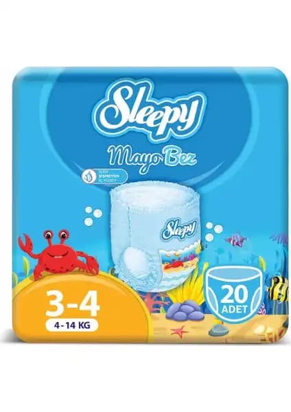 Sleepy Mayo Maxi Bebek Bezi 3-4 Beden 20 Adet Güvenli ve Konforlu Bebek Bezi Seçeneği