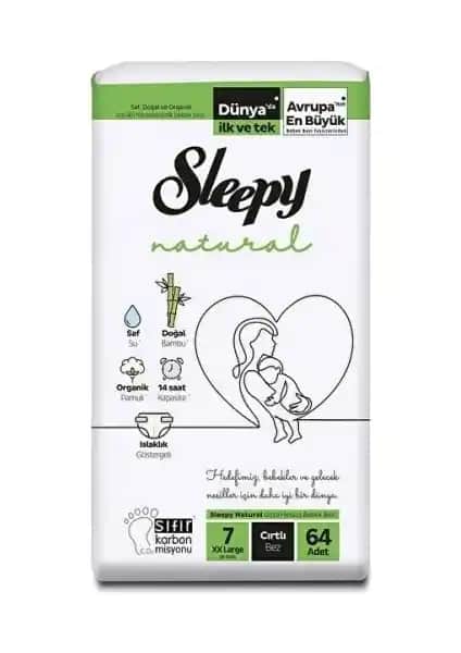 Sleepy Natural Bebek Bezi XX Büyük Beden Güvenli ve Konforlu Bebek Bakım Ürünü