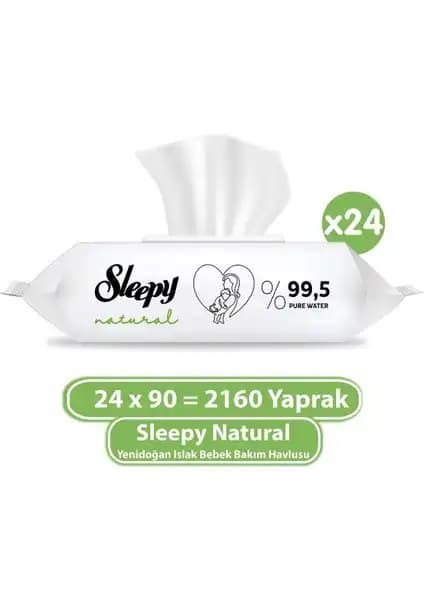 Sleepy Natural Yenidoğan Islak Bebek Bakım Havlusu Doğal İçeriklerle Güvenli Bebek Temizliği
