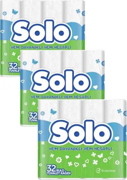Solo Tuvalet Kağıdı 3 Paket 96 Rulo ile Uzun Süreli Hijyen ve Konfor Sağlar