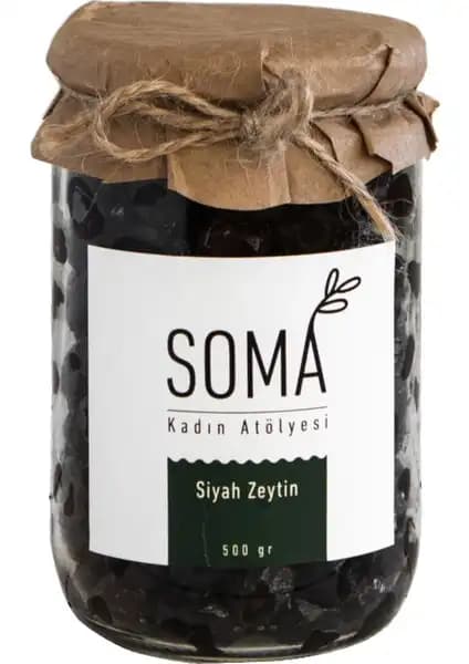 Soma Kadın Atölyesi Siyah Zeytin Doğal ve Katkısız Geleneksel Üretimle Sunuluyor