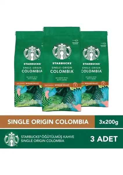 Starbucks Single Origin Colombia Öğütülmüş Kahve: Kaliteli ve Aromatik Kahve Deneyimi