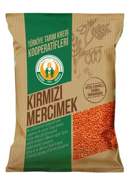 Tarım Kredi Kırmızı Mercimek 2,5 Kg: Organik ve Güvenilir Bakliyat Seçeneği