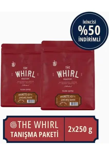 The Whirl Filtre Brunetta 431°F Çekilmiş Kahve Tanışma Paketi: Kaliteli ve Aromatik Arabica Kahve Deneyimi