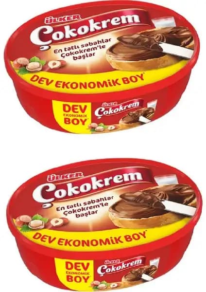Ülker Çokokrem 950 Gr X2 Adet: Lezzetli ve Pratik Kahvaltılık Krem Çikolata Paketi