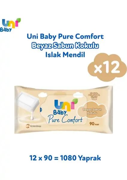 Uni Baby Pure Comfort Beyaz Sabun Kokulu Islak Mendil: Hassas Ciltler İçin Güvenli ve Pratik Temizlik Ürünü