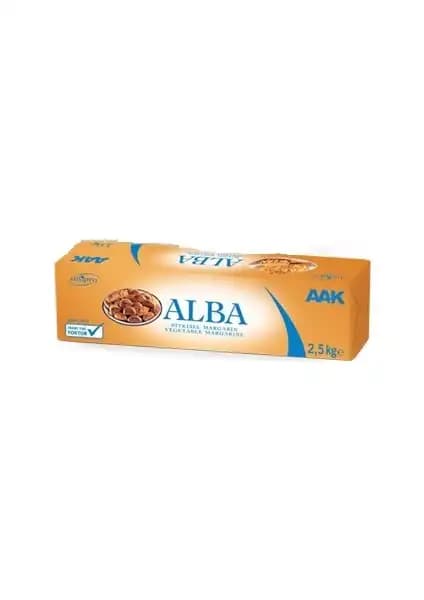 Unilever Alba Yağ 2,5 kg Çok Amaçlı Kaliteli Margarin, Pastacılık ve Yemeklerde Güvenle Kullanılır