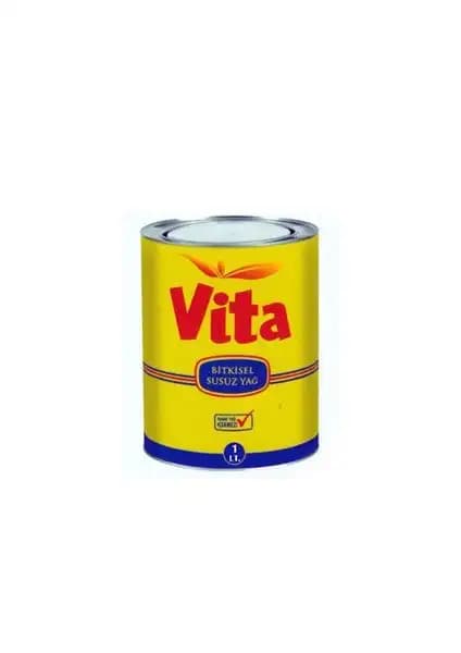 Vita Susuz Margarin 1 Litre Teneke Kutuda Yüksek Kalite ve Çok Amaçlı Kullanım