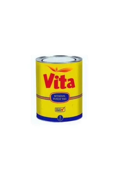 Vita Susuz Margarin 5 Litre Teneke Kutu - Çok Amaçlı ve Yüksek Kaliteli Mutfak Yağı