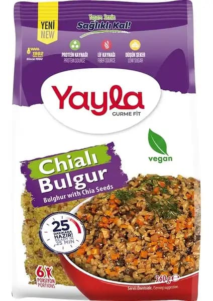 Yayla Gurme Fit Çialı Bulgur 360g Sağlıklı ve Lezzetli Diyet Alternatifi