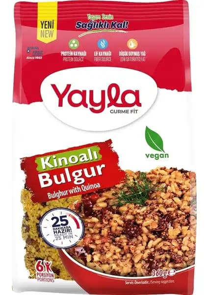 Yayla Gurme Fit Kırmızı Kinoa ve Domatesli Bulgur Sağlıklı Beslenme Alternatifi