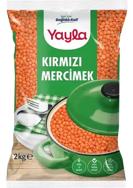 Yayla İthal Kırmızı Mercimek 2 kg: Sağlıklı ve Ekonomik Bakliyat Seçeneği
