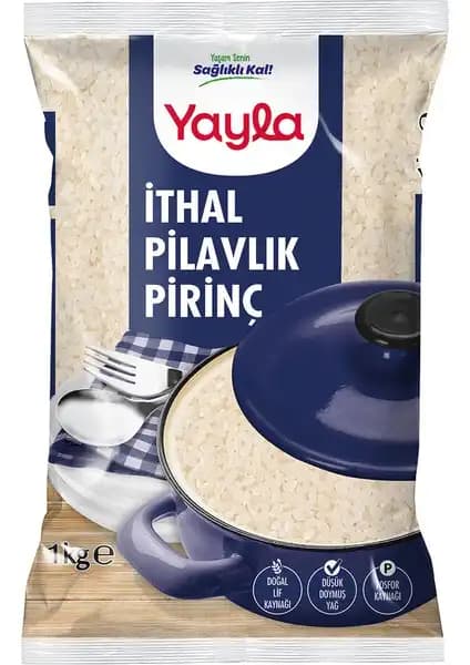 Yayla İthal Pilavlık Pirinç: Kısa Taneli Yüksek Kaliteli Pirinç Seçeneği