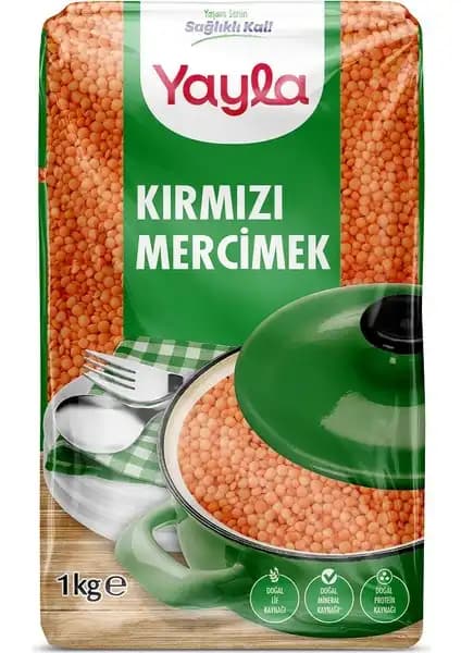 Yayla Kırmızı Mercimek 1 kg: Yüksek Kalite ve Lezzetle Türk Mutfağının Vazgeçilmezi
