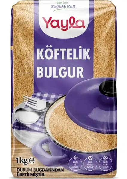 Yayla Köftelik Bulgur 1 kg: Sağlıklı ve Çok Yönlü Mutfak Malzemesi