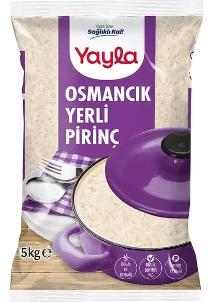 Yayla Osmancık Yerli Pirinç 5 Kg - Doğal ve Yüksek Kaliteli Pirinç Seçeneği