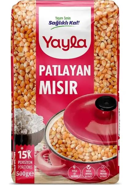 Yayla Patlayan Mısır 500 gr Lezzetli ve Kaliteli Atıştırmalık Seçeneği