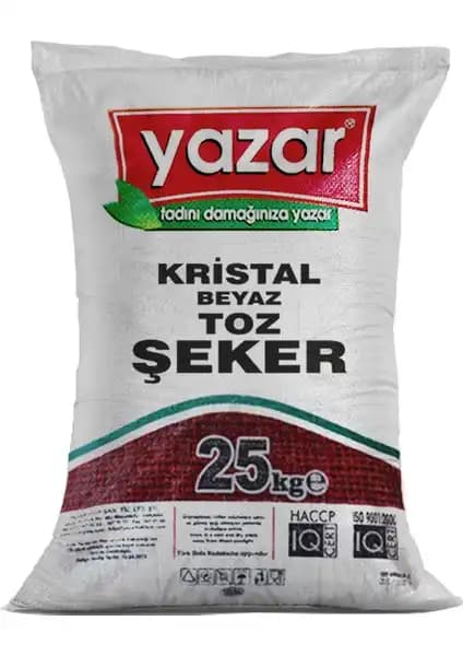 Yazar Kristal Toz Şeker 25 Kg: Kalite ve Güvenceyle Mutfakta ve Endüstride Kullanım