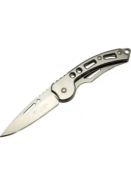 Alaska SDR 10 Gri Kamp Çakı – 15 cm, Ergonomik Sap ve Kemerli Taşıma ile Çok Amaçlı Kullanım