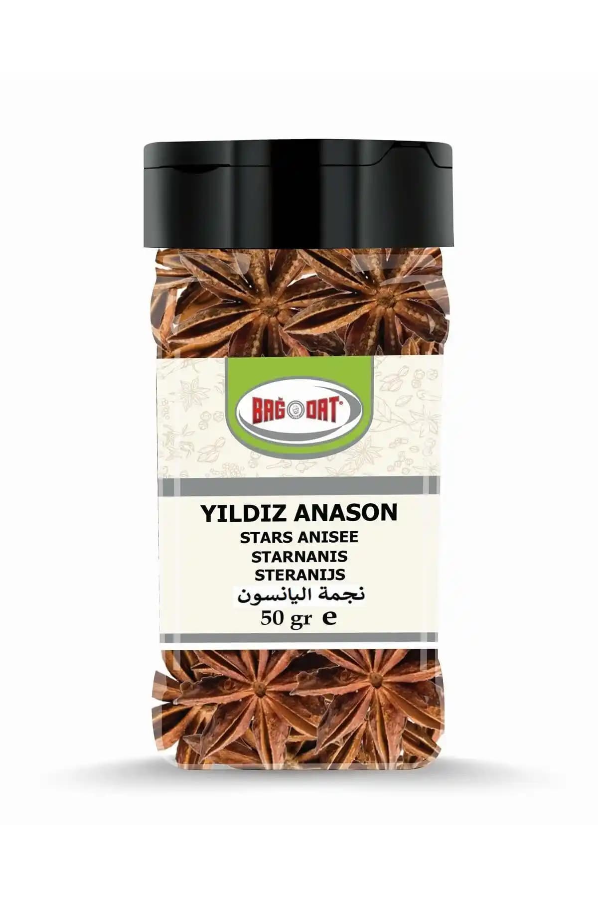 Bağdat Anason Yıldız 50 Gr: Türkiye Menşeli Anason Tozu ile Çok Yönlü Aroma Katkısı