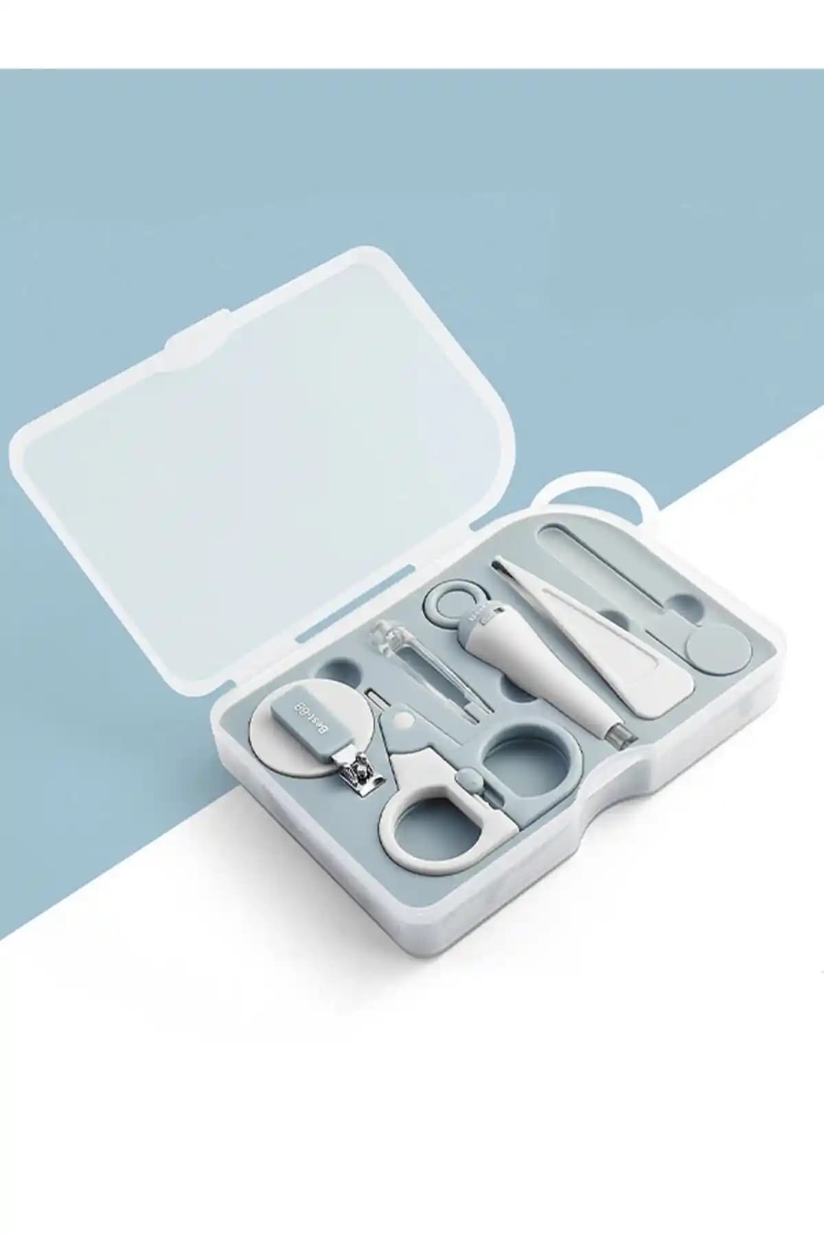 BestBB Bebek Tırnak Bakım Seti: Güvenli Makas, Cımbız, Törpü ve Burun Aspiratörü