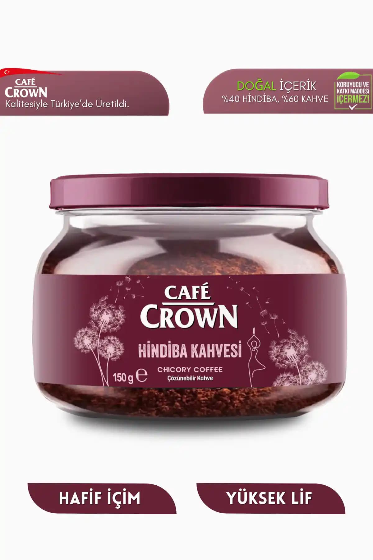 Cafe Crown Hindiba Kahvesi: 150 g Lifli Karışımın Özellikleri ve Tüketim Rehberi