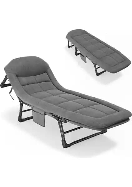 Campfit 5 Kademe Sırt Ayarlı Kamp Yatağı – Kurulum Gerektirmeyen Taşınabilir Konfor