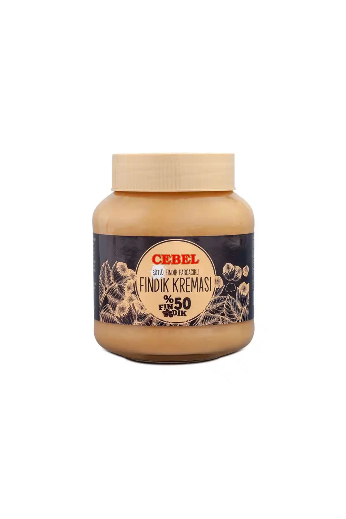 Cebel Fındık Parçacıklı Sütlü Fındık Kreması 350 g: %50 Fındık İçeriği ve Yönlü Kullanım