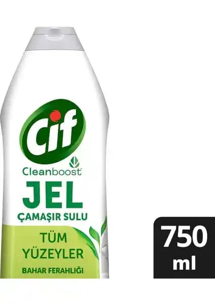Cif Jel Yüzey Temizleyici Tüm Yüzeyler İçin Bahar Ferahlığı 750 ml – Parlak Yüzeyler