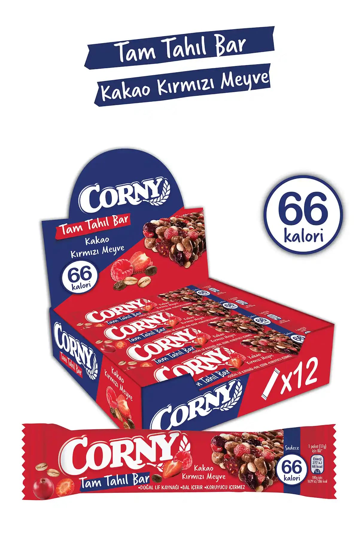 Corny Kakao ve Kırmızı Meyve Tahıl Barı: Özellikler, Besin Değeri ve Kullanıcı Görüşleri