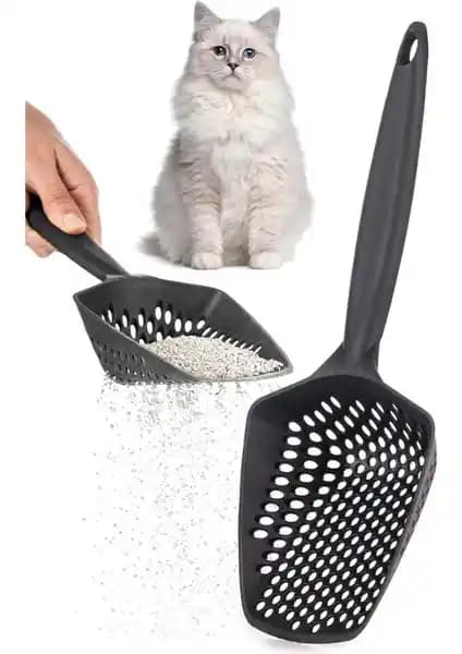 Eynel Küçük Delikli Kedi Kumu Küreği ile Club Safari Metal Kedi Kumu Küreği Karşılaştırması