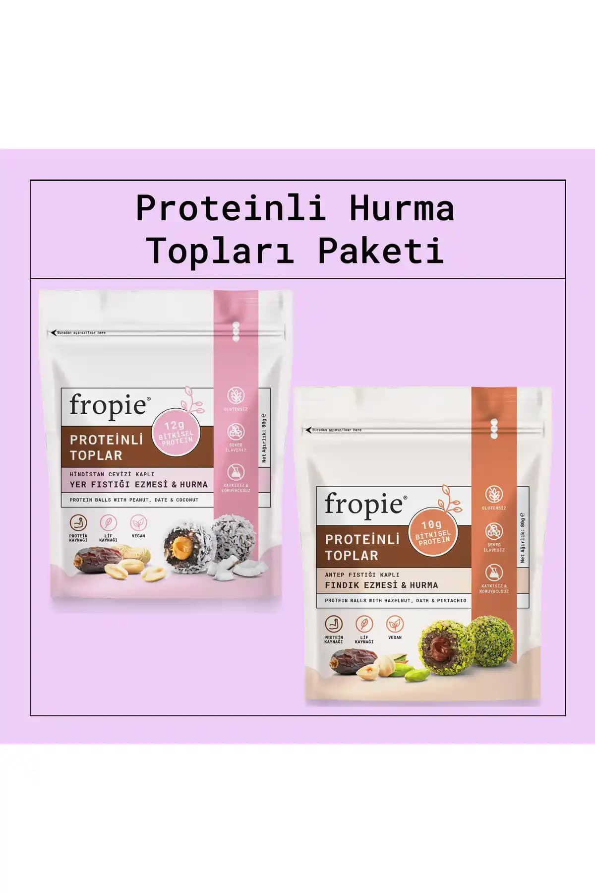 FROPİE Proteinli Meyve Topları: Vegan ve Glutensiz İki Çeşit Atıştırmalık Seçeneği