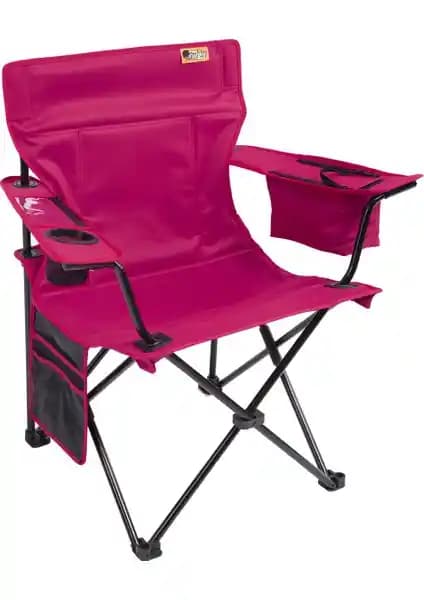 Funky Chairs Cool Ice Fuşya Kamp Sandalyeleri ile River Side Katlanabilir Kamp Sandalyesi