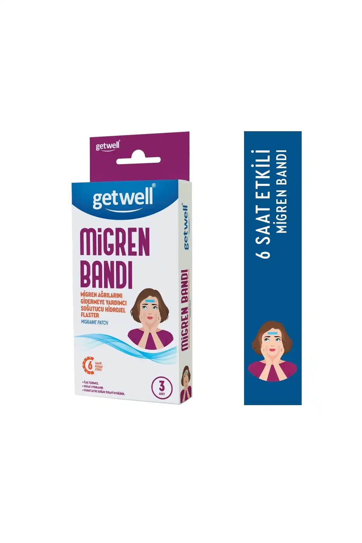 Getwell Migren Bandı: Soğutucu Baş Bandı ile Baş Ağrısını Hafifletmeye Odaklı Konforlu Tasarım