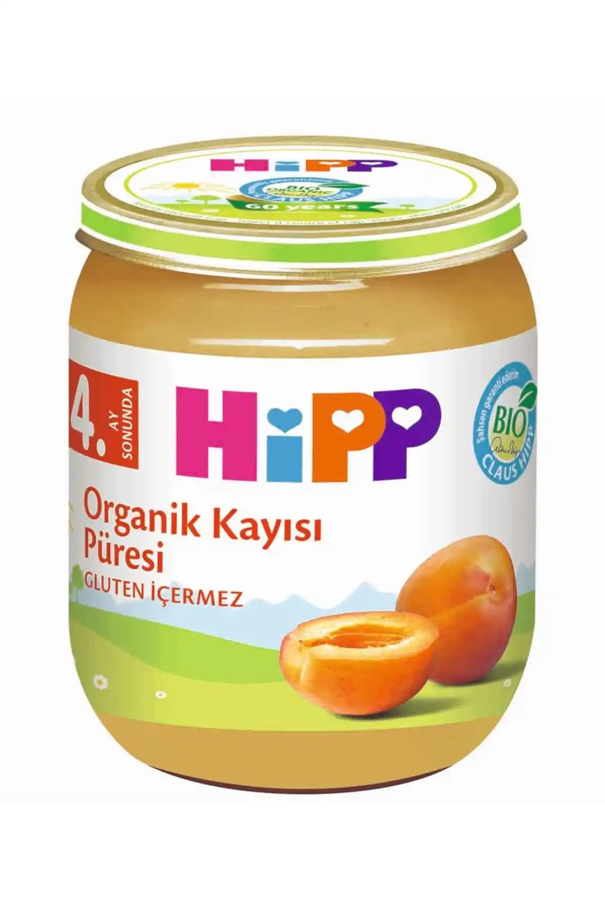 Hipp Organik Kayısı Meyve Püresi 125 g: Hormonsuz, Pastörize Bebek Gıdası Güvenli