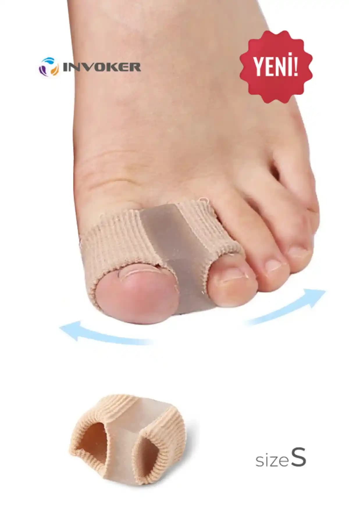 InvOKER Ayak Baş Parmak Kemik Eğriliği Düzeltici Aparat: Gece ve Gün İçin Konforlu Destek