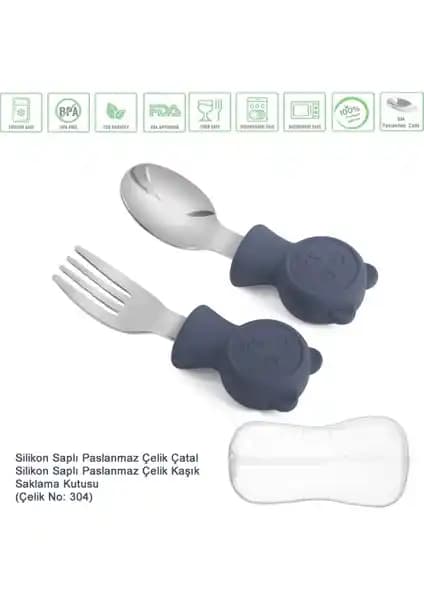 Jojobebek Ayıcık Figürlü Silikon Saplı Paslanmaz Çelik Uçlu Çatal Kaşık Takımı ile Munchkin Seti Karşılaştırması
